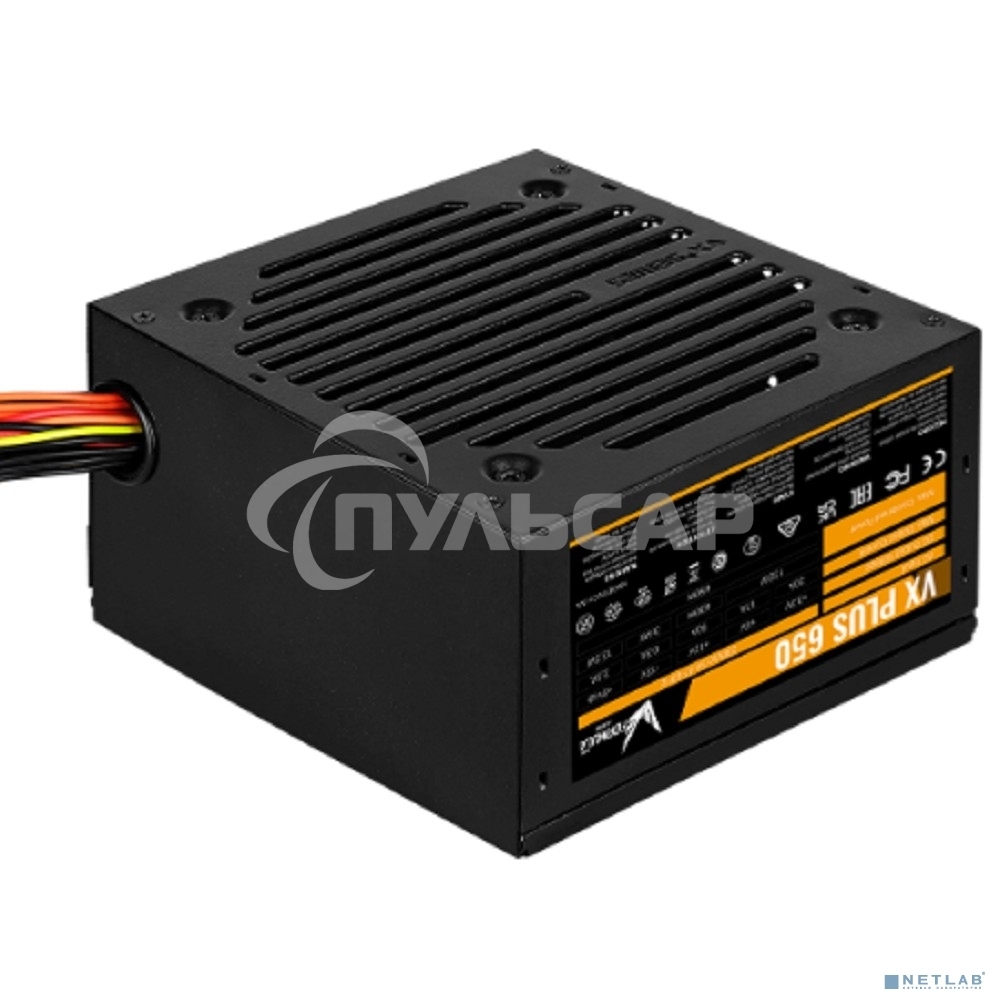 Блок питания Aerocool / Formula VX-650 PLUS, 650Вт, 120мм, черный