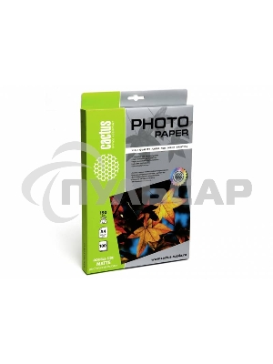Фотобумага Cactus CS-MA4190100DS матовая двусторонняя A4 190 г/м2 100 листов