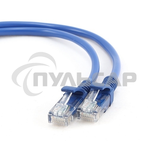 Патч-корд FTP Cablexpert кат.5e, 2м, литой, многожильный (синий)