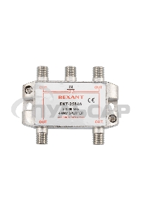 Делитель ТВ х 4 под F разъем 5-2500 МГц 