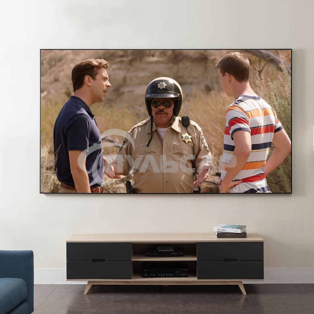 Экран Cinema S'OK 16:9 107' настенно-потолочный, на раме, 236x133см, рама черный бархат, полотно белый ПВХ