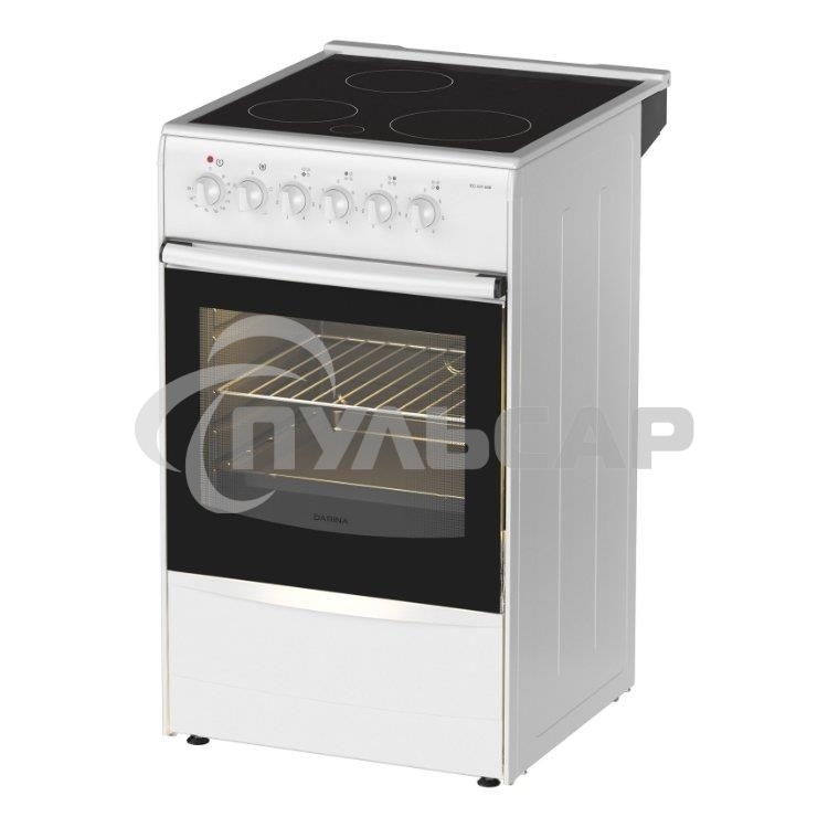 Плита электрическая Darina 1B EC 331 606 W белый/черный, конфорок 3 шт, духовка 50 л, 50 см x 85 см x 56 см