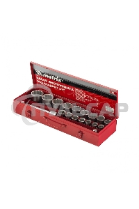 Набор головок Matrix квадрат 3/4'' головки 19 х 50мм 20 предм. в метал. боксе