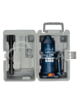 Домкрат гидравлический бутылочный, 5 т, h подъема 207-404 мм, в пласт. кейсе Stels