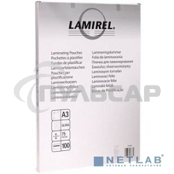 Пленка для ламинирования Lamirel 75мкм A3 (100шт) (LA-78655)