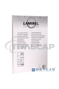 Пленка для ламинирования Lamirel 75мкм A3 (100шт) (LA-78655)