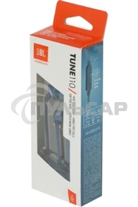 Наушники JBL Tune 110, 3.5 мм, внутриканальные, синий