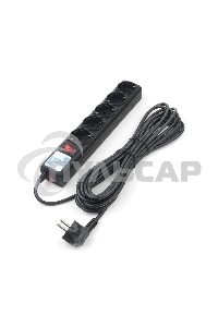 Сетевой фильтр Powercube SPG5-С3 3м (5 розеток) черный (коробка)