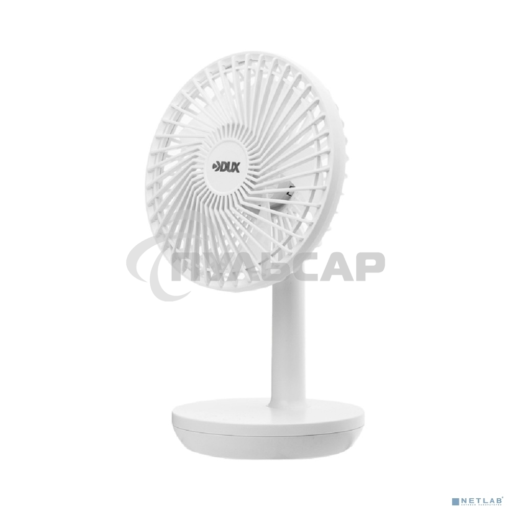 Вентилятор настольный DUX 60-0214 USB, белый, 6 Вт