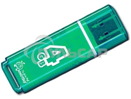 Флешка USB Smartbuy 4 Gb USB <USB 2.0> Smartbuy Glossy series Green (SB4 GbGS-G)