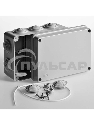 Рувинил 67053 Тусо.Коробка расп. для о/п, 150х110х70мм, 10вводов, IP55