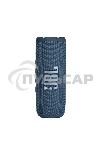 Портативная акустика JBL Flip 6 синий, Bluetooth 5.1, время воспроизведения 12 ч, емкость аккумулятора 4800 mAh, время заряда 2,5 ч, синий