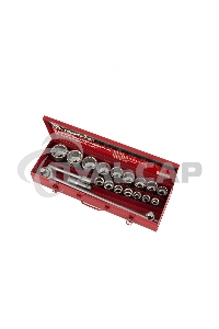 Набор головок Matrix квадрат 3/4'' головки 19 х 50мм 20 предм. в метал. боксе