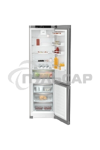 Холодильник Liebherr CNsff 5703 серебристый двухкамерный 266/94л морозилка снизу, капельная система