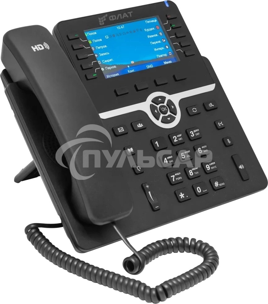 Телефон IP Флат Flat-Phone-B10/RU черный