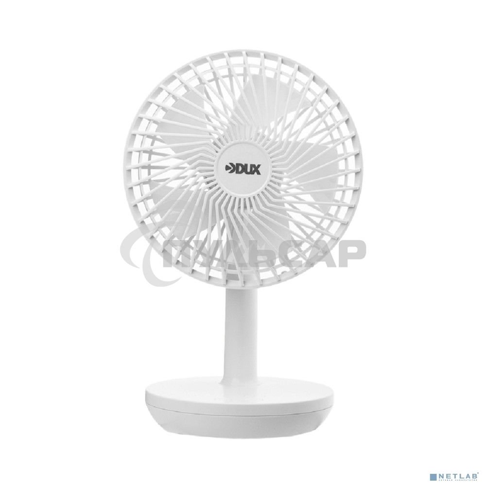 Вентилятор настольный DUX 60-0214 USB, белый, 6 Вт