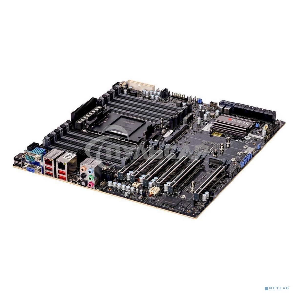 Материнская плата Supermicro MBD-X13SWA-TF-B, LGA 4677, Intel W790, 16xDDR5, 8xSATA, 4xM.2, 6xPCI-E 5.0 x16, 1x10Gb LAN, 1x1Gb LAN, 6xUSB, 7.1, E-ATX