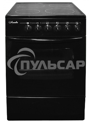Плита электрическая Лысьва EF4002MK00 черный, конфорок 4, духовка 57 л, 50 см x 84 см x 60 см (без крышки)