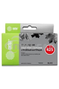 Картридж струйный Cactus CS-PGI425BK черный (16 мл) для Canon Pixma iP4840/MG5140/5240/6140/8140/MX884