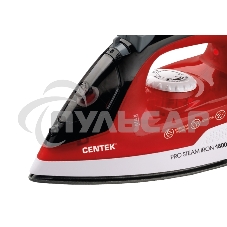 Утюг Centek CT-2347 RED 1800Вт, антипригар. подошва, паровой удар, самоочистка, 200мл