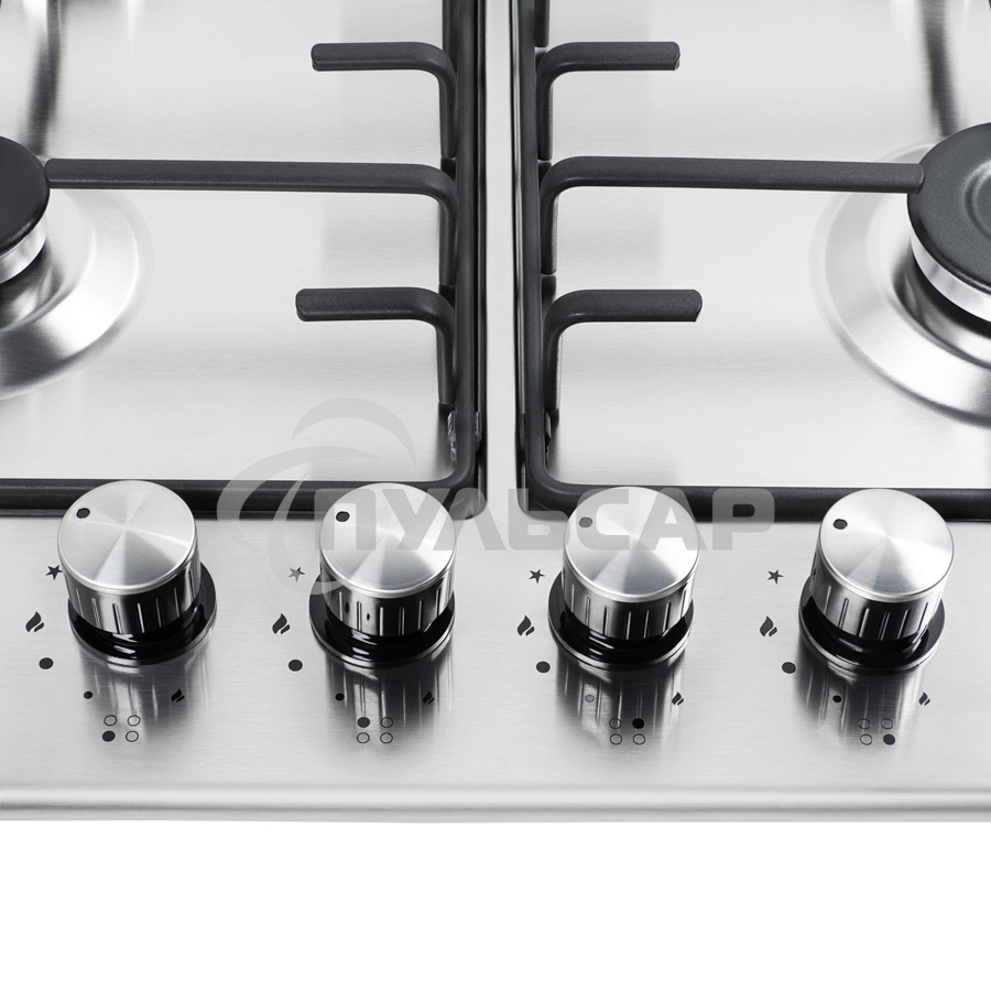 Газовая варочная панель Maunfeld EGHS.64.3ES/G/ • Тип установки: независимая • Управление: фронтальное, переключатели поворотные • Нагревательный элемент: конфорка, 4шт • Мощность конфорок, Вт: 2600, 1700, 1700, 1000• Материал исполнения: нержавеющая стал