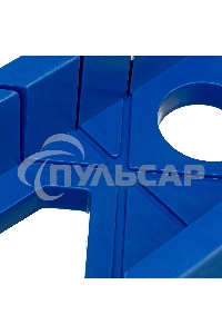 Стусло пластиковое Сибртех синее, 4 угла для запила+пила 450 мм