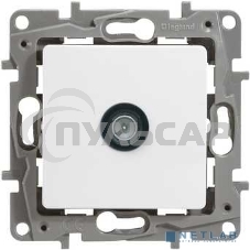 Розетка TV проходная, 15дБ, бел. ETIKA 