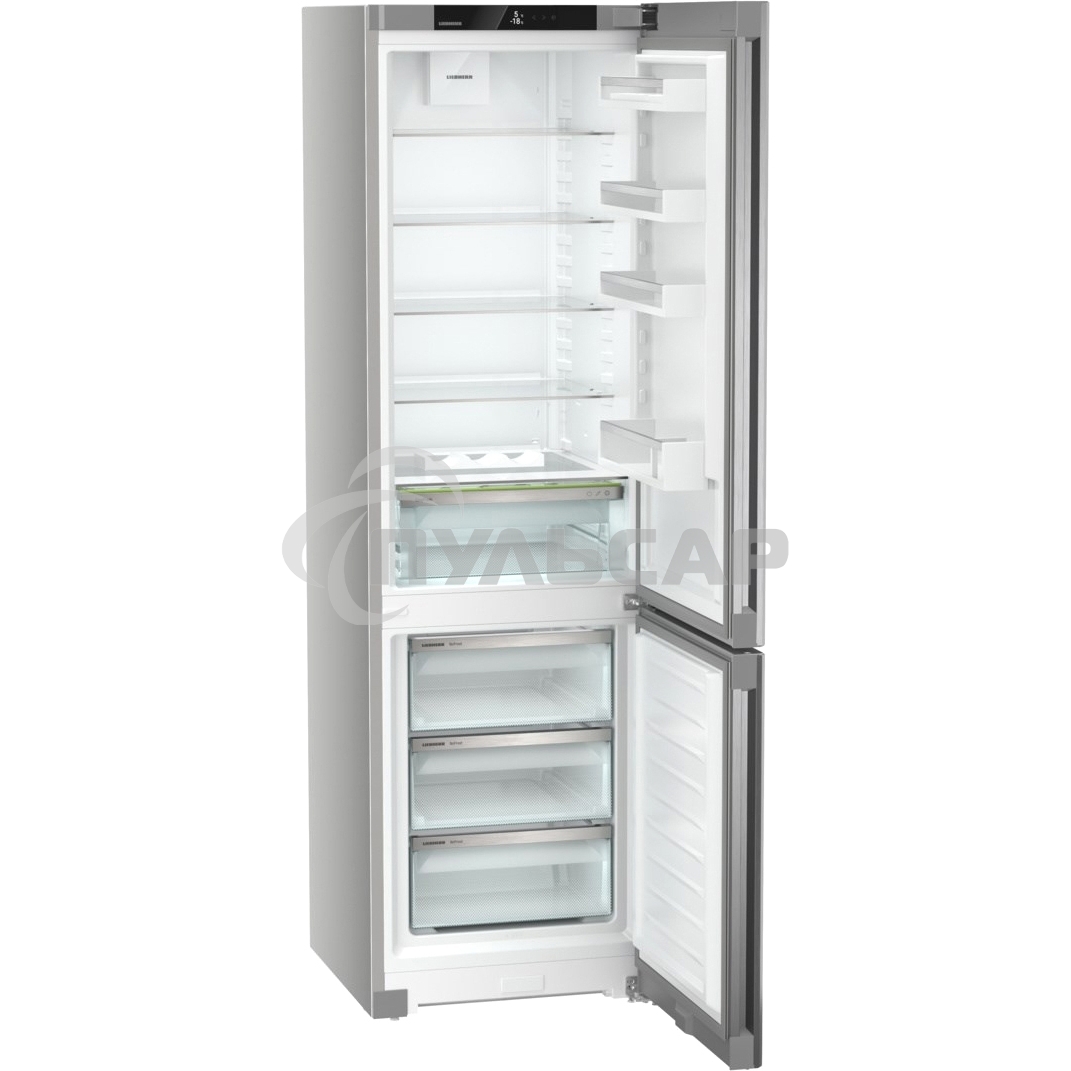 Холодильник Liebherr CNsff 5703 серебристый двухкамерный 266/94л морозилка снизу, капельная система