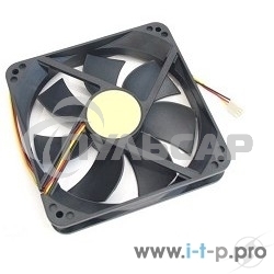 Вентилятор для корпуса Gembird D40BM-12A черный, 40 мм, 4000 об/мин, 30 дБ, 3 pin