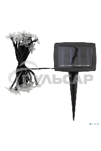 Каскад Lamper Ночной букет LED 4 м с выносной солнечной панелью 2 м и аккумулятором, теплое белое свечение