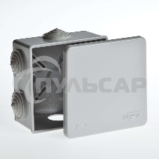 Коробка расп. для о/п Рувинил 67040 Тусо 85х85х40мм, 6 вводов, IP54