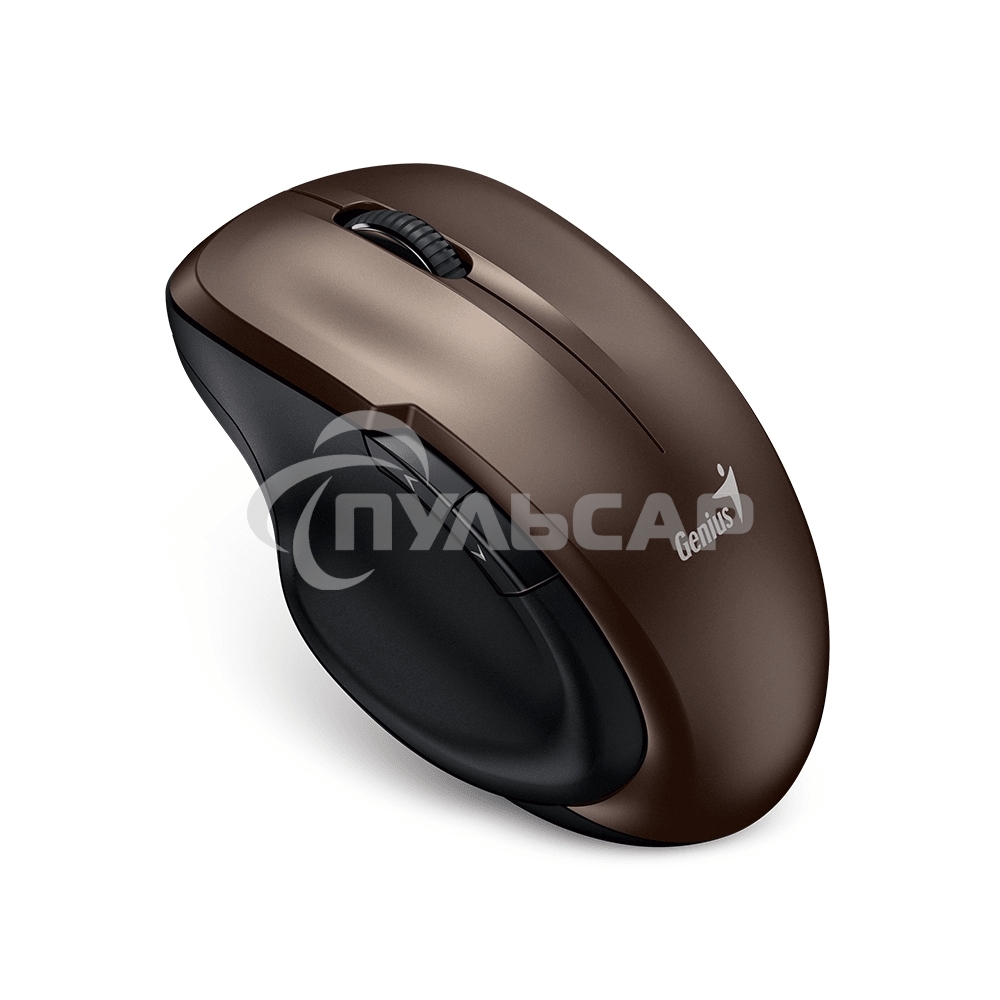Мышь беспроводная Genius Ergo 8200S коричневый, 1200 dpi, радиоканал, USB, кнопки - 5