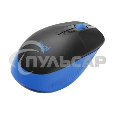 Мышь беспроводная Logitech M190 черный/синий, 1000 dpi, радиоканал, USB, кнопки - 3