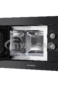 Микроволновая печь встраиваемая Maunfeld MBMO.20.1PGB черный, 20 л, 800 Вт, переключатели - поворотный механизм