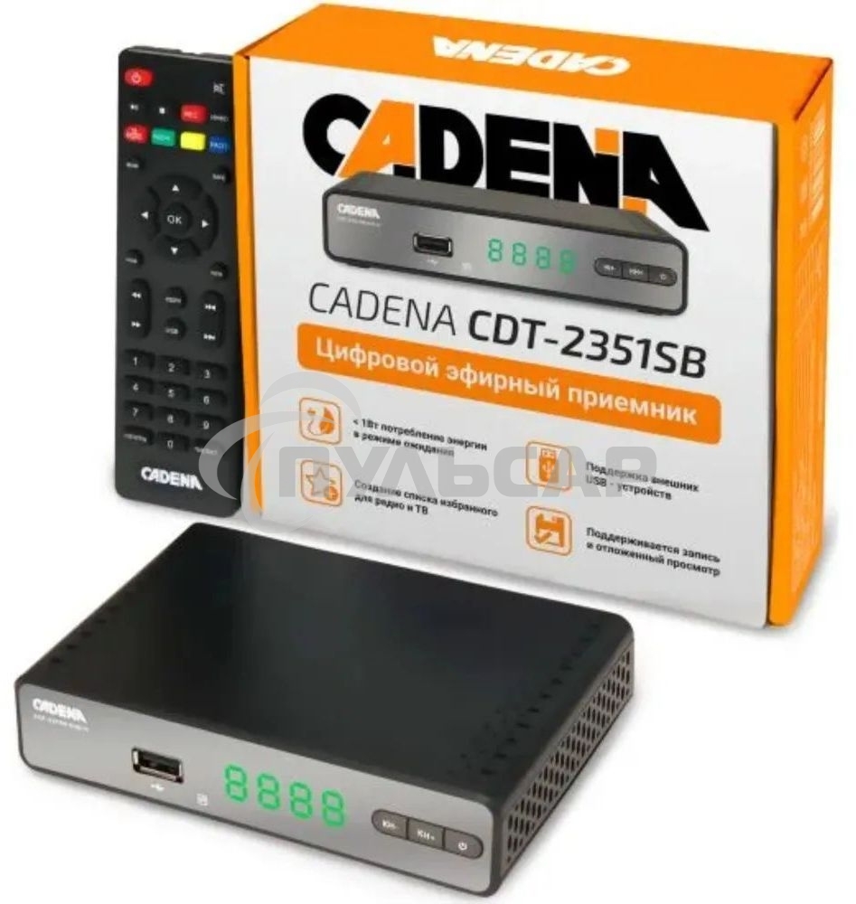 Приемник цифровой эфирный Cadena CDT-2351SB
