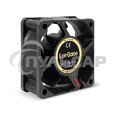 Вентилятор для корпуса ExeGate EX06025B2P-24 черный, 60 мм, 5100 об/мин, 34 дБ, 2 pin