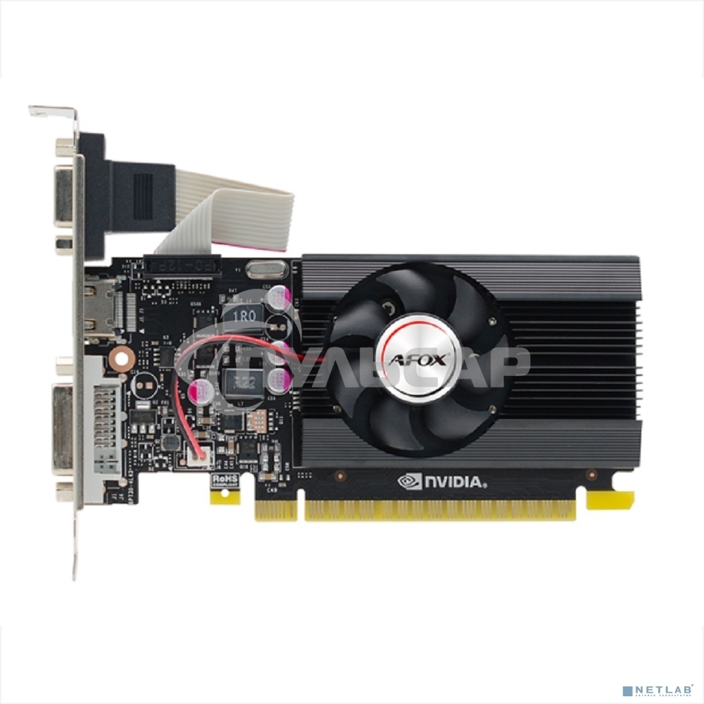 Видеокарта Afox GeForce GT710 4Gb DDR3 64BIT DVI HDMI VGA LP SINGLE FAN (AF710-4096D3L7-V1) RTL