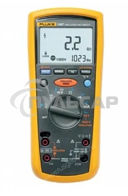 Мультиметр FLUKE 1587цифровая 1000мАДиод тест желтый, черный 0,624кг