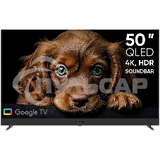 Телевизор Topdevice 50'' TDTV50DQ08U черный VA-QLED UHD 60Hz Smart 2/16Gb