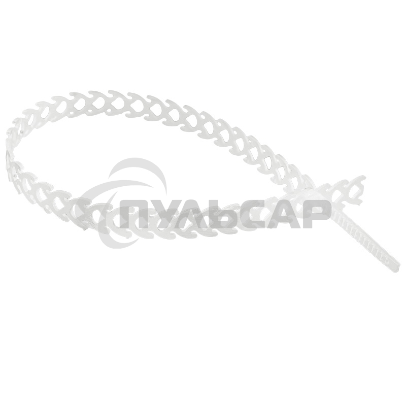 Хомут-стяжка полимерная многоразовая Rexant 300х10 мм, прозрачная, упаковка 20 шт.