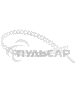 Хомут-стяжка полимерная многоразовая Rexant 300х10 мм, прозрачная, упаковка 20 шт.