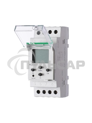 Реле времени PCZ-527-1 (двухканальное; астрономическое/суточное/недельное (режим работы настраивается для каждого канала); ночной перерыв; годовая программа; 2 модуля; монтаж на DIN-рейке) F&F EA02.002.017