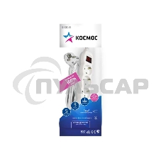 Удлинитель Космос 5х5м с заземл. 16А IP20 ПВС 3х1 с выкл. Космос YKsm5m-5g-Z-V(K) Удлинитель Космос 5х5м с заземл. 16А IP20 ПВС 3х1 с выкл. Космос YKsm5m-5g-Z-V(K)