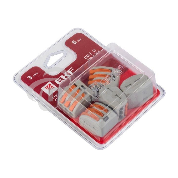 Клемма СМК 222-413 (блист.5шт) EKF plc-smk-413b
