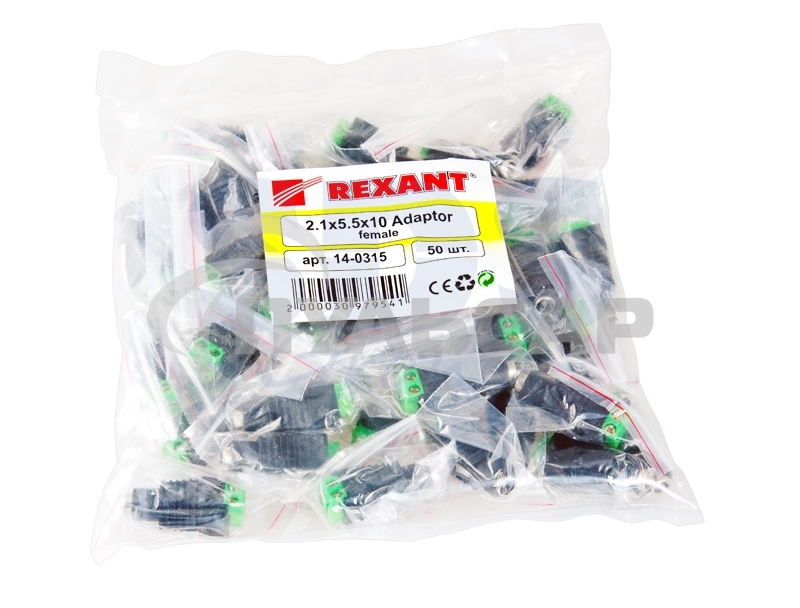 Разъем питания гнездо 2.1х5.5 мм с клеммной колодкой PROconnect