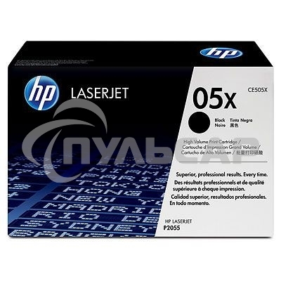 Картридж лазерный HP CE505XD черный двойная упаковка для LJ P2055 2 x 6500 стр