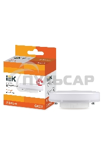 Лампа cветодиодная Iek LLE-T80-8-230-30-GX53 ECO T75 таблетка 8Вт 230В 3000К GX53 IEK