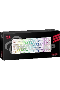 Клавиатура беспроводная Redragon Anubis беспроводная, USB, Bluetooth/Радиоканал, белый