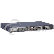 Коммутатор Hikvision DS-3E0326P-E(C) (L2) 24x1Гбит/с 2xКомбо(1000BASE-T/SFP) 2SFP 24PoE 370W неуправляемый