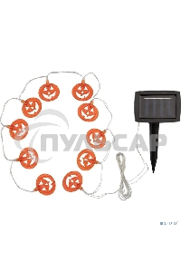 Каскад Lamper Улыбка LED 6 м с выносной солнечной панелью 2 м и аккумулятором, теплое белое свечение